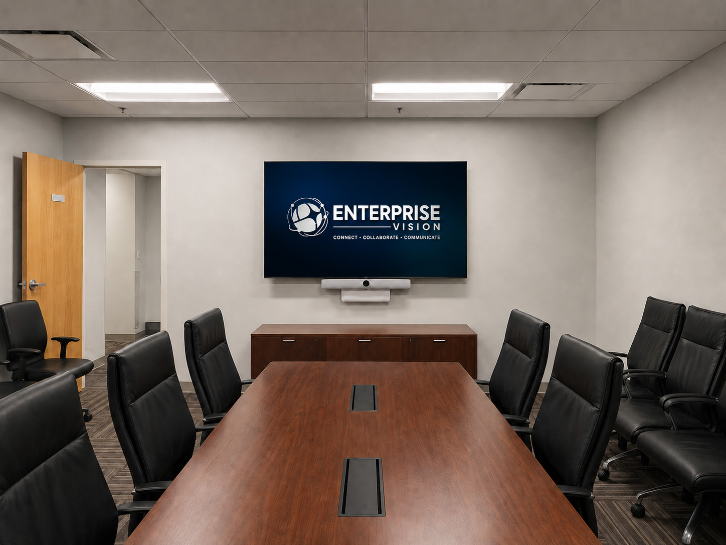 Modern boardroom AV integration